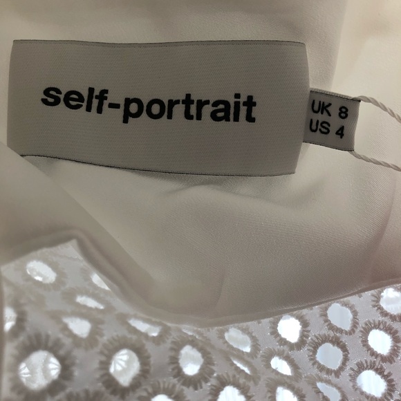 Self- Portrait ruffled eyelet anglaise dress - Picture 7 of 7